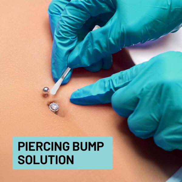 PIERCING AFTERCARE SWABS in use